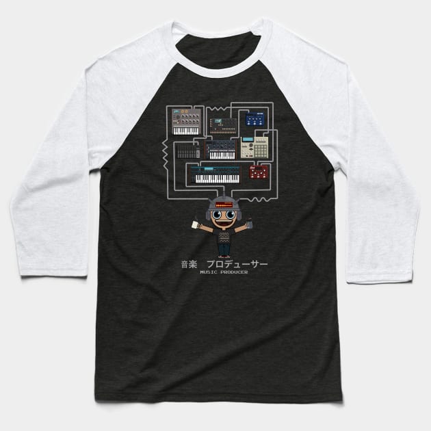 Music Producer and Electronic Musician Baseball T-Shirt by Mewzeek_T